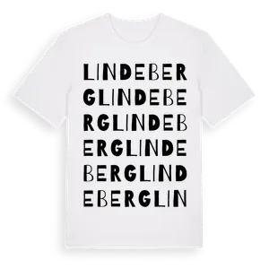 Lindeberg ordlek t-shirt – ekologisk bomull t-shirt från Pinshirt