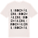 Vintage White t-shirt med Lindemålen ordlek t-shirt