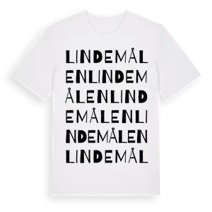 Lindemålen ordlek t-shirt – ekologisk bomull t-shirt från Pinshirt