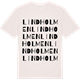 Vintage White t-shirt med Lindholmen ordlek t-shirt
