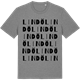 Mid Heather Gray t-shirt med Lindö ordlek t-shirt