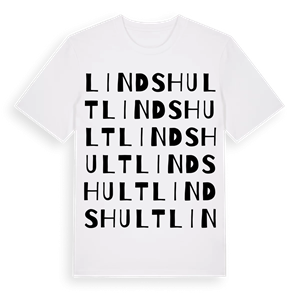 Lindshult ordlek t-shirt – ekologisk bomull t-shirt från Pinshirt