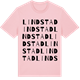 Pink Cotton t-shirt med Lindstad ordlek t-shirt
