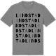 Mid Heather Gray t-shirt med Lindstad ordlek t-shirt