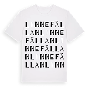 Linnefällan ordlek t-shirt – ekologisk bomull t-shirt från Pinshirt