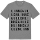 Mid Heather Gray t-shirt med Linnekullen ordlek t-shirt