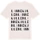 Vintage White t-shirt med Linnekullen ordlek t-shirt