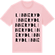 Pink Cotton t-shirt med Linneryd ordlek t-shirt