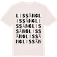 Vintage White t-shirt med Lissäng ordlek t-shirt