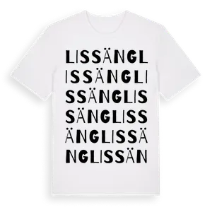 Lissäng ordlek t-shirt – ekologisk bomull t-shirt från Pinshirt