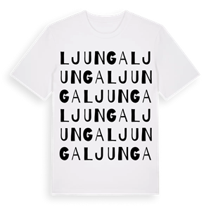 Ljunga ordlek t-shirt – ekologisk bomull t-shirt från Pinshirt