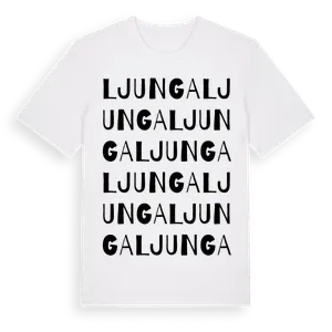 Ljunga ordlek t-shirt – ekologisk bomull t-shirt från Pinshirt