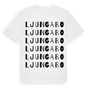Ljungabo ordlek t-shirt – ekologisk bomull t-shirt från Pinshirt