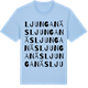 Blue Soul t-shirt med Ljunganäs ordlek t-shirt