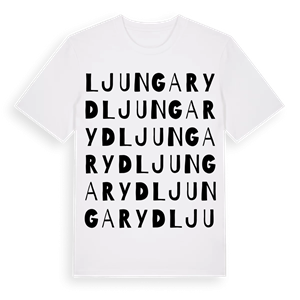 Ljungaryd ordlek t-shirt – ekologisk bomull t-shirt från Pinshirt