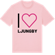 Pink Cotton t-shirt med Jag älskar Ljungby t-shirt stort tryck