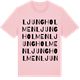 Pink Cotton t-shirt med Ljungholmen ordlek t-shirt