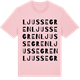 Pink Cotton t-shirt med Ljussegren ordlek t-shirt
