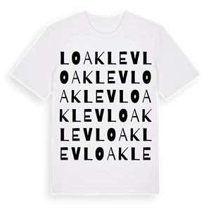 Loaklev ordlek t-shirt – ekologisk bomull t-shirt från Pinshirt