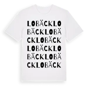 Lobäck ordlek t-shirt – ekologisk bomull t-shirt från Pinshirt