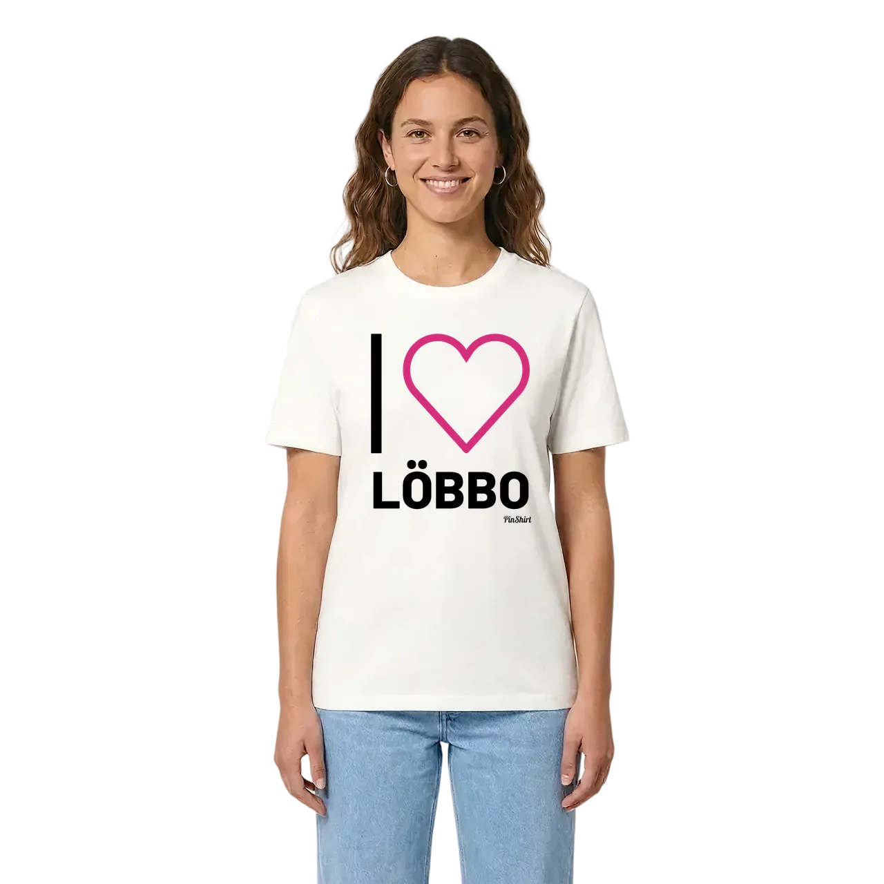 Jag älskar Löbbo t-shirt stort tryck i miljö