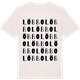 Vintage White t-shirt med Löbbo ordlek t-shirt