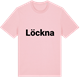 Pink Cotton t-shirt med Löckna fetstil t-shirt
