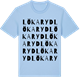 Blue Soul t-shirt med Lökaryd ordlek t-shirt