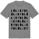 Mid Heather Gray t-shirt med Lökaryd ordlek t-shirt