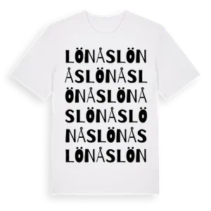 Lönås ordlek t-shirt – ekologisk bomull t-shirt från Pinshirt