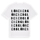 White t-shirt med Löneberg ordlek t-shirt