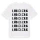 White t-shirt med Löneberg ordlek t-shirt