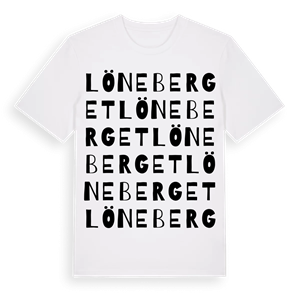 Löneberget ordlek t-shirt – ekologisk bomull t-shirt från Pinshirt