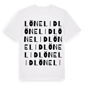 Lönelid ordlek t-shirt – ekologisk bomull t-shirt från Pinshirt