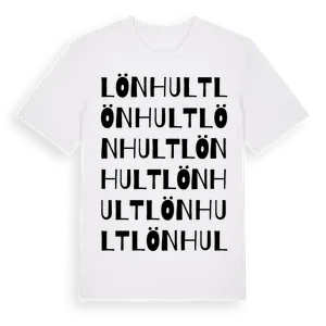 Lönhult ordlek t-shirt – ekologisk bomull t-shirt från Pinshirt
