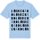 Blue Soul t-shirt med Lönnegård ordlek t-shirt