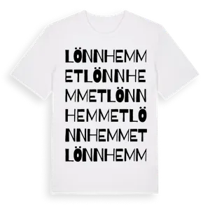 Lönnhemmet ordlek t-shirt – ekologisk bomull t-shirt från Pinshirt