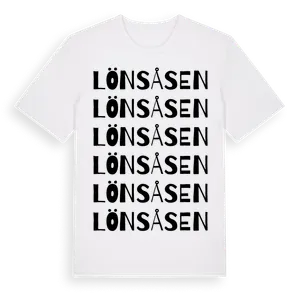 Lönsåsen ordlek t-shirt – ekologisk bomull t-shirt från Pinshirt