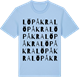 Blue Soul t-shirt med Löpåkra ordlek t-shirt