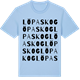 Blue Soul t-shirt med Löpaskog ordlek t-shirt