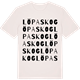 Vintage White t-shirt med Löpaskog ordlek t-shirt