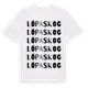 White t-shirt med Löpaskog ordlek t-shirt