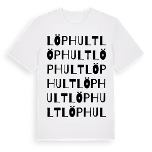 Löphult ordlek t-shirt – ekologisk bomull t-shirt från Pinshirt