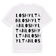 Loshyltan ordlek t-shirt
