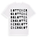White t-shirt med Lotteberg ordlek t-shirt
