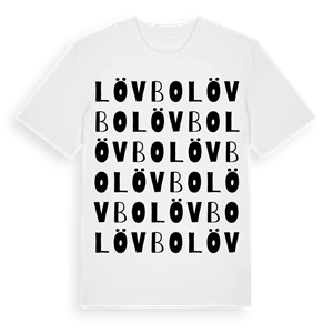 Lövbo ordlek t-shirt – ekologisk bomull t-shirt från Pinshirt
