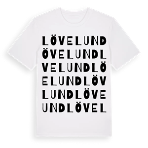 Lövelund ordlek t-shirt – ekologisk bomull t-shirt från Pinshirt