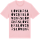 Pink Cotton t-shirt med Lövenäs ordlek t-shirt