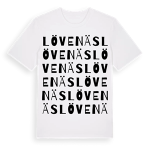 Lövenäs ordlek t-shirt – ekologisk bomull t-shirt från Pinshirt