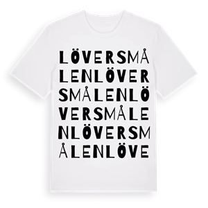 Löversmålen ordlek t-shirt – ekologisk bomull t-shirt från Pinshirt